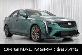 New, 2025, Cadillac CT4-V Blackwing, 4 miles, Dark Emerald Frost