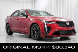 New, 2025, Cadillac CT4-V Blackwing, 4 miles, Radiant Red Tintcoat