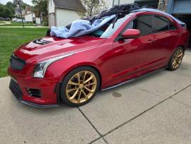 Pre-owned, 2017, Cadillac ATS-V, 48000 miles, Red Obsession Tintcoat